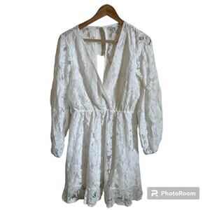 Jeykay women’s dress medium‎ white lace